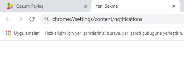 Google adres satırı